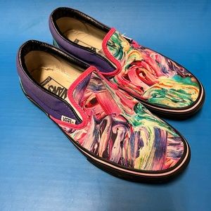 Vans Customs Brushstrokes Slip-On Wide Shoes